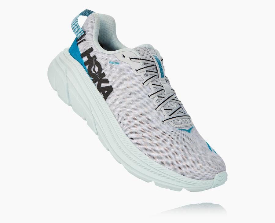 Running Shoes Womens - Hoka One One Rincon - Grey - PJHQADK-17